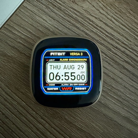 Fitbit Versa 3 FB511 Smartwatch Bundle with Military and Sport Bands